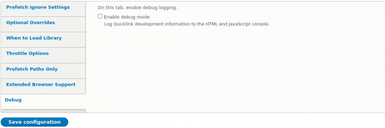 Quicklink - Debug Quicklink - Debug
